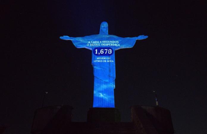 Amanco Wavin alerta sobre desperdício de água em ação no Cristo Redentor