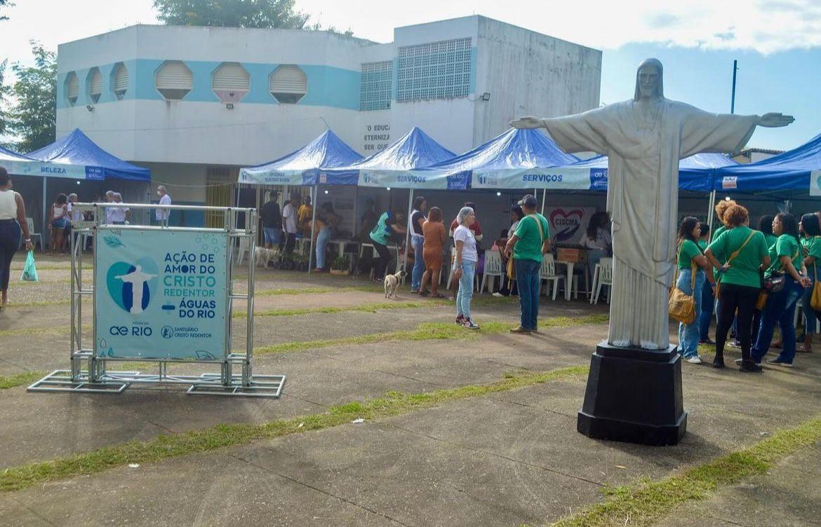 Santuário Cristo Redentor e Águas do Rio promovem ações de cidadania em Japeri