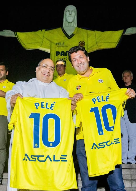 Villarreal e Pelé Academia assinam acordo estratégico no Santuário Cristo Redentor para promover jovens talentos