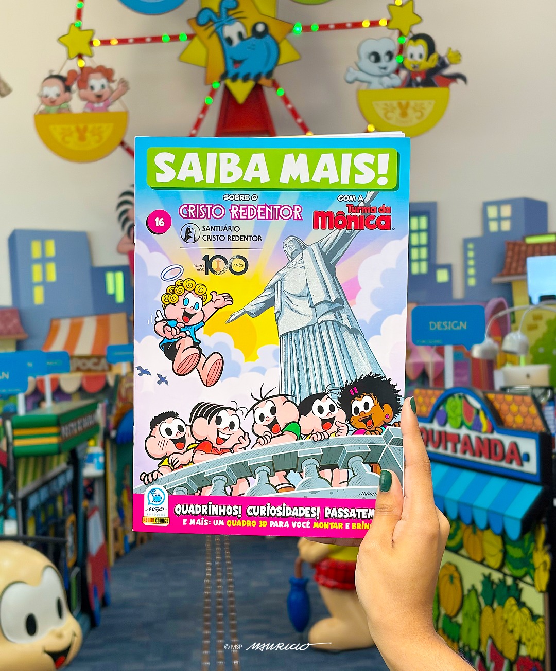Turma da Mônica visita o Cristo em edição especial de "Saiba Mais"