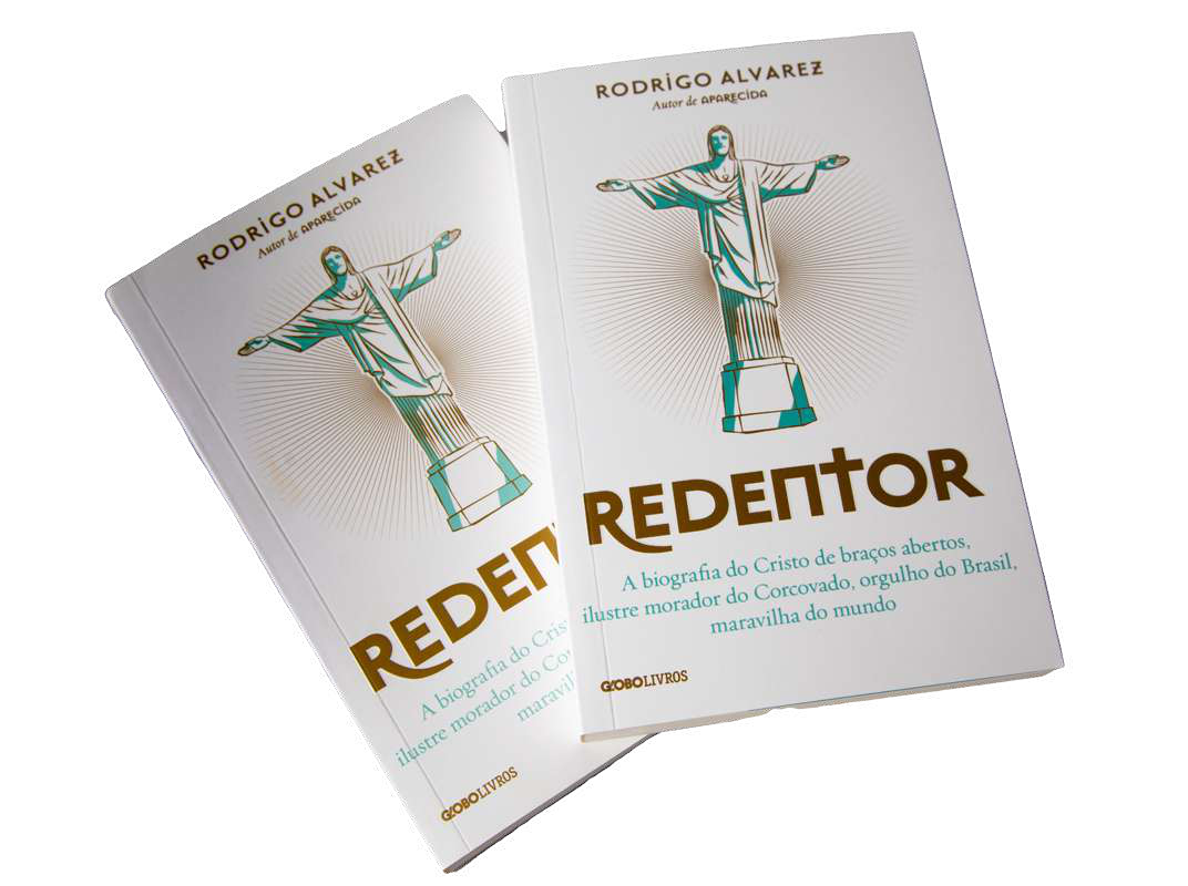 Redentor, de Rodrigo Alvarez, no portf&oacute;lio de produtos oficiais.