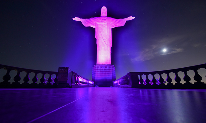 Cristo Redentor Roxo